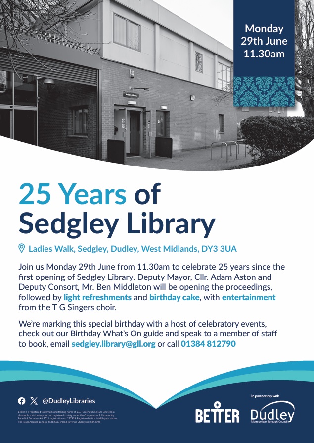 Sedgley Library - 25th Birthday Celebration